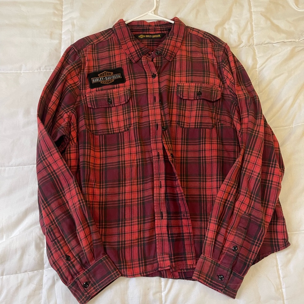 Harley Davidson plaid shirt